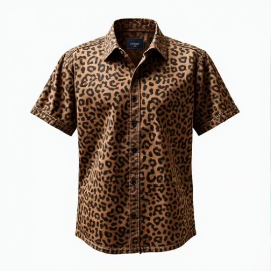 Savanna Style Animal Print Short Sleeve Shirt
