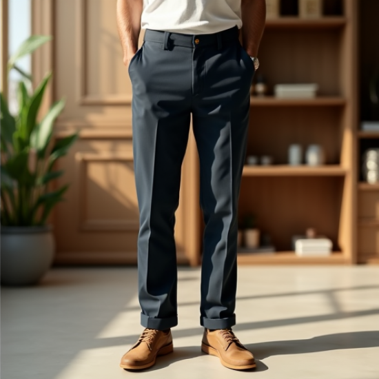 EcoComfort Men's Organic Cotton Casual Pants