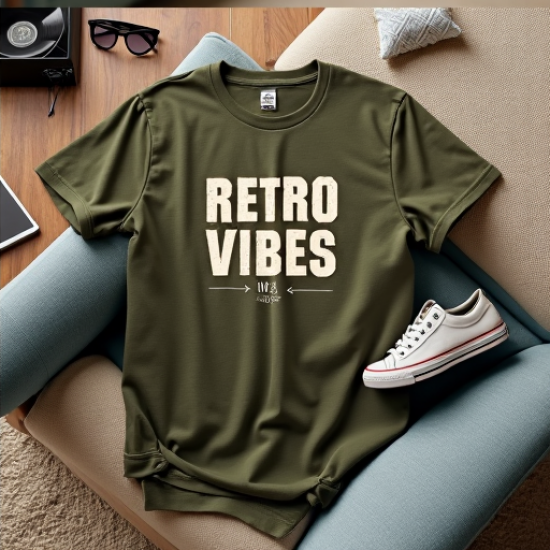 Retro Vibes Slogan Tee