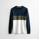 Urban Style Color Block Long Sleeve Tee