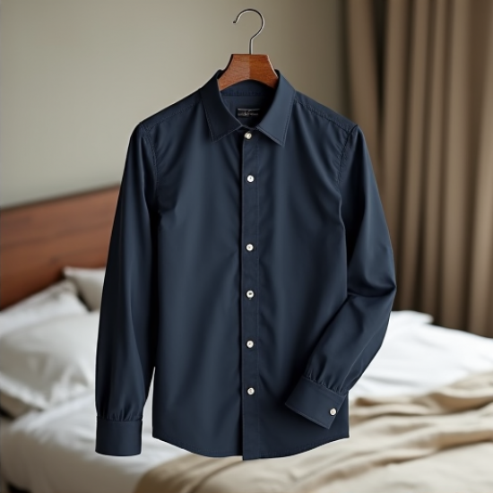 Heritage Grandad Collar Poplin Shirt