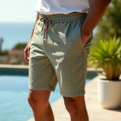 Coastal Breeze Seersucker Shorts