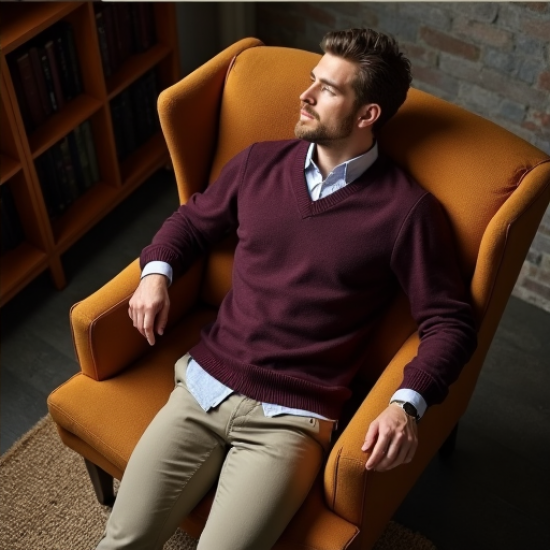 Classic Elegance Argyle Sweater