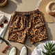 Savanna Style Men's Animal Print Statement Shorts
