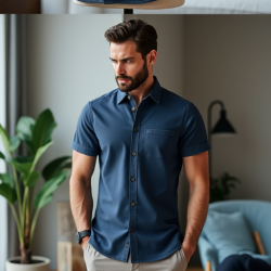 Urban Texture Short Sleeve Shirt