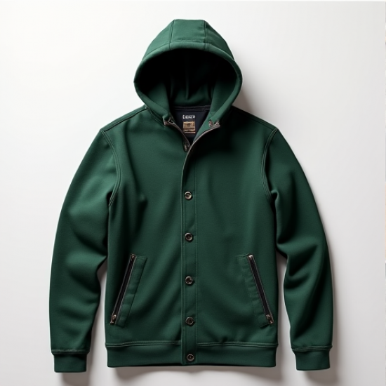 Evergreen Comfort Flannel Hoodie Jacket