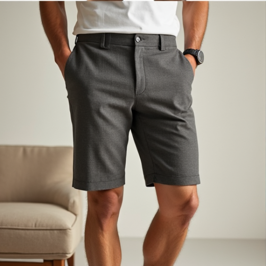 Elegant Weave Men's Jacquard Shorts