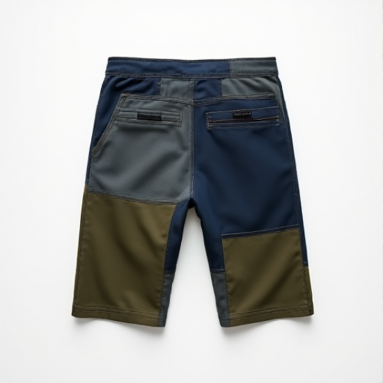 Urban Edge Patchwork Shorts