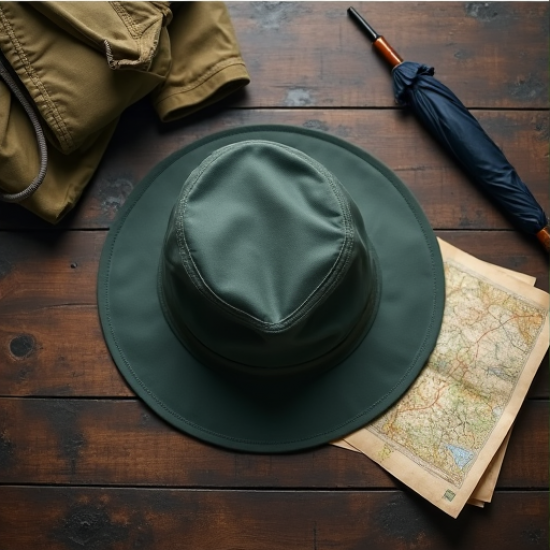 WeatherGuard Men's Waxed Cotton Rain Hat