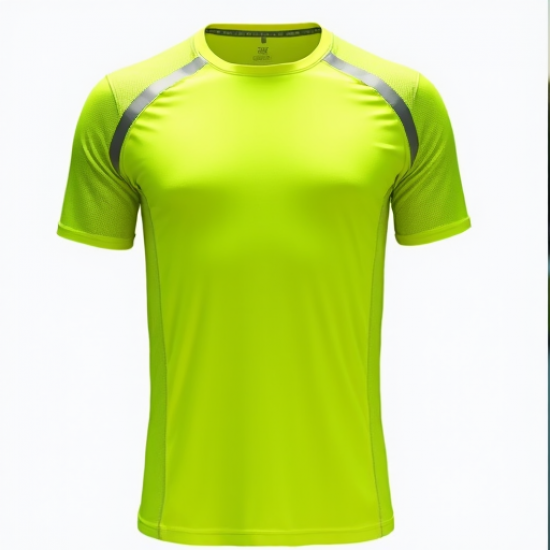 LuminousStride Men's Reflective Running Tee