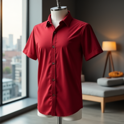 Urban Style Cut-and-Sew Short Sleeve Shirt