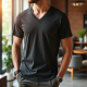 Urban Vibe Deep V-Neck Tee