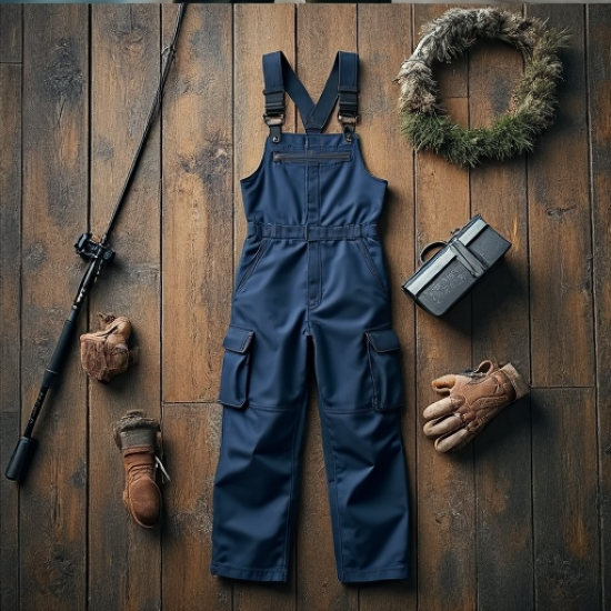 RuggedWave Men's Fisherman's Bib & Brace Overalls