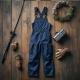 RuggedWave Men's Fisherman's Bib & Brace Overalls