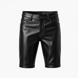 Urban Rebel Leather Look Biker Shorts