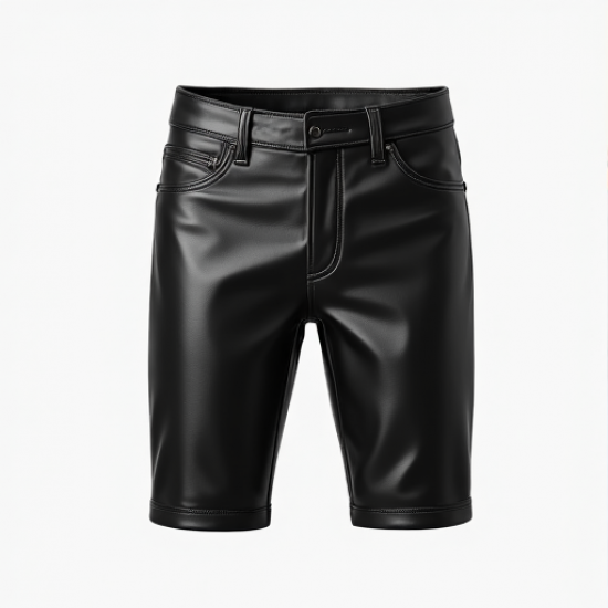 Urban Rebel Leather Look Biker Shorts