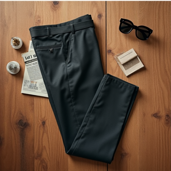 Retro Chic High-Waisted Trousers