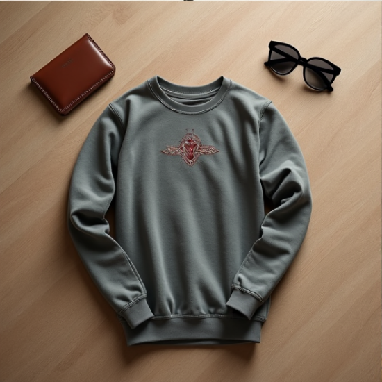 Urban Threads Embroidered Sweatshirt