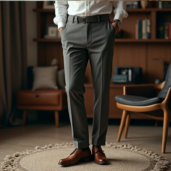 Retro Chic High-Waisted Trousers