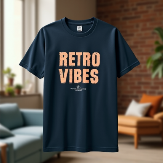 Retro Vibes Slogan Tee