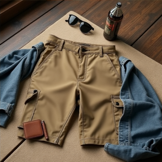 Urban Explorer Men's Khaki Walking Shorts