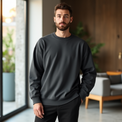 Urban Comfort Oversized Drop Shoulder Sweatshirt