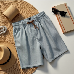 Coastal Breeze Seersucker Shorts