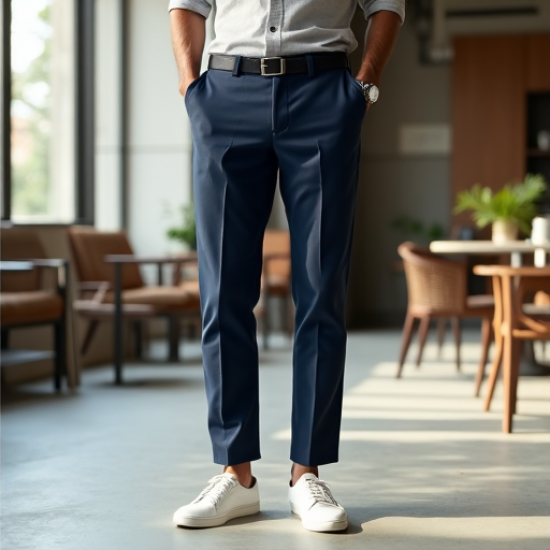 Urban Comfort Brushed Cotton Trousers