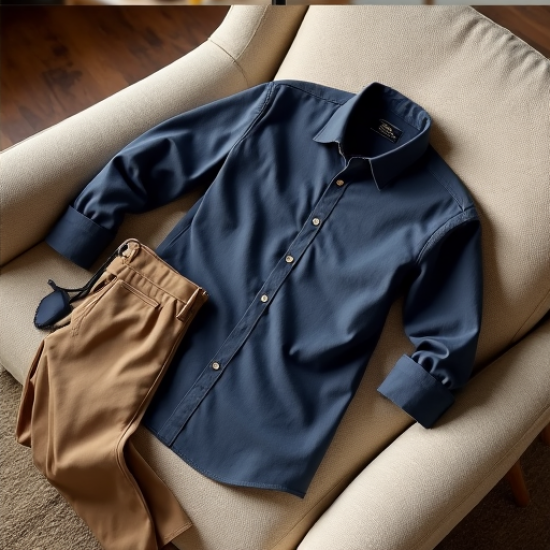 Breezy Elegance: Men's Linen Blend Casual Long Sleeve Shirt