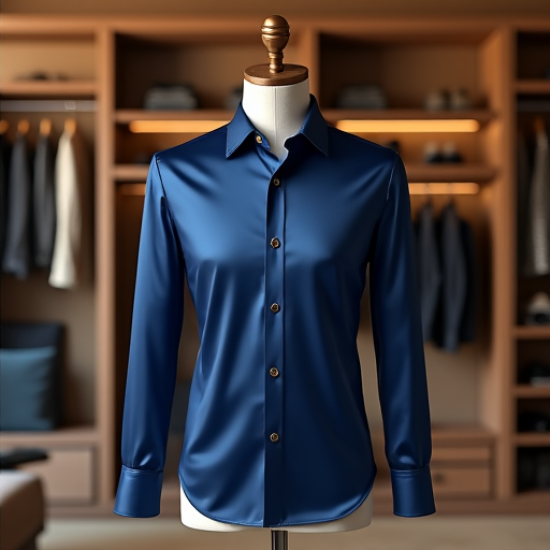 Luxe Satin Evening Elegance Shirt