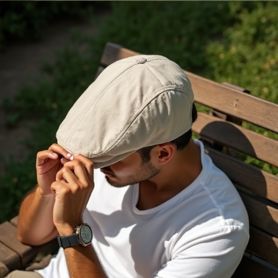 Breezy Linen Summer Flat Cap