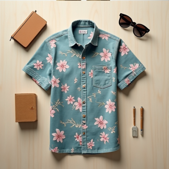 Sakura Breeze Men's Print Shirt