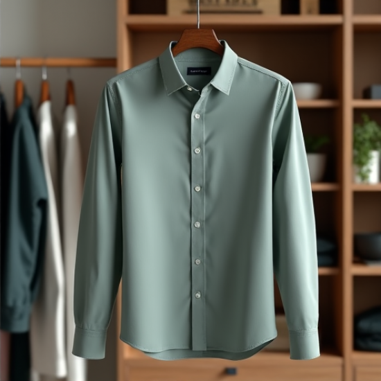 Classic Comfort Men's Poplin Dress Shirt