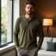 Evergreen Comfort Henley Tee