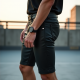 Urban Rebel Leather Look Biker Shorts