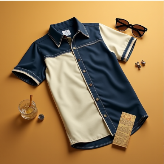 Retro Groove Bowling Shirt