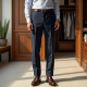 Elegance in Motion: Men's Pin-Tuck Dress Pants