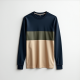 Urban Style Color Block Long Sleeve Tee