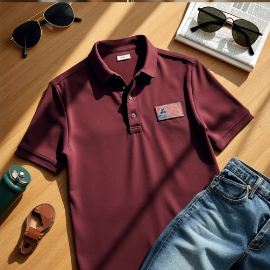 Heritage Charm Vintage Graphic Polo