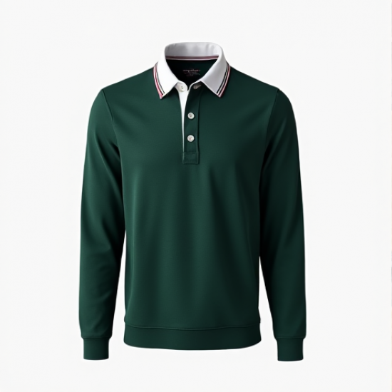 Heritage Pique Rugby Long Sleeve Shirt