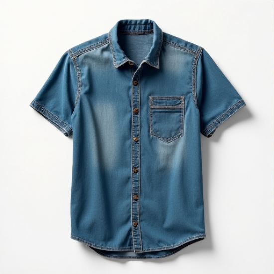 Urban Edge Acid Wash Denim Shirt