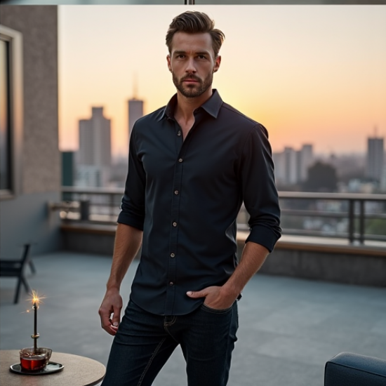 Urban Luxe Faux Leather Shirt