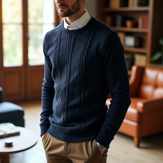 Heritage Cotton Cable Knit Sweater