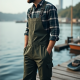 RuggedWave Men's Fisherman's Bib & Brace Overalls