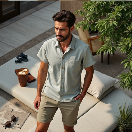 Luxe Terry Short Sleeve Shirt