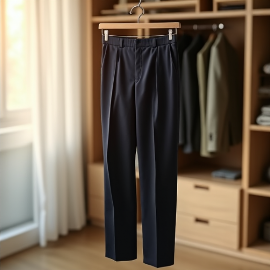 Elegant Pleated Trousers for Men