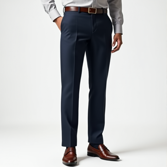 Classic Elegance Men's Wool Suit Pants