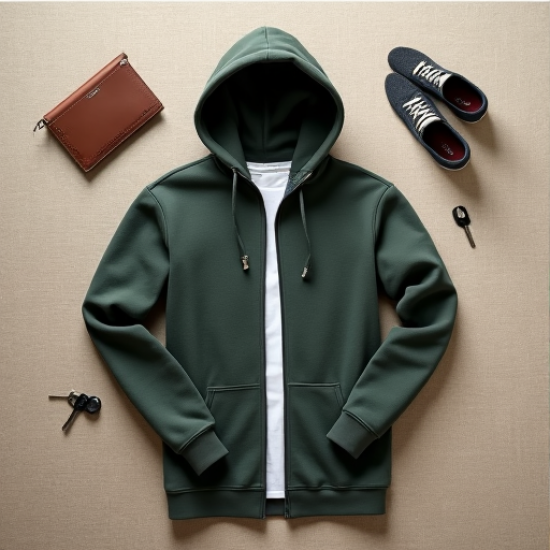 Urban Comfort Zip-Up Terry Hoodie