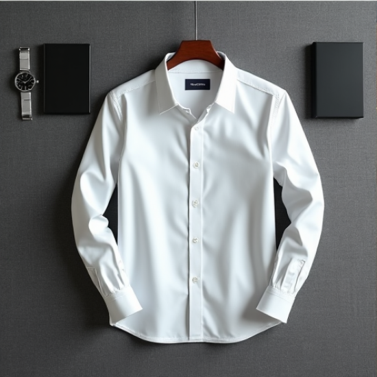 Classic Comfort Men's Poplin Dress Shirt
