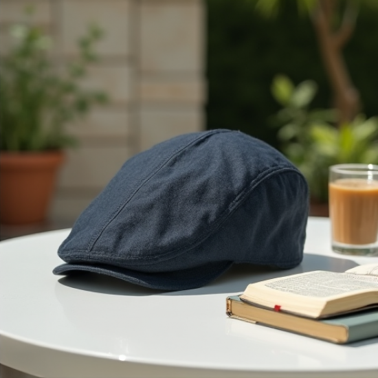 Breezy Linen Summer Flat Cap